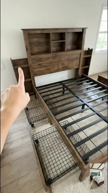 RGB bed hits different  #tiktokshop #storagebedframe #bedframes #bedframe 