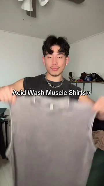 @GXE thank you, acid washed muscle tank just got added to the wardrobe #mensfashion #fashion #muscletank #fittok #sale 