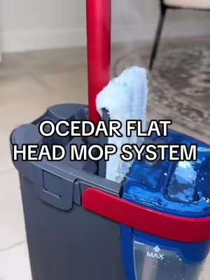 a mop bucket that actually separates the dirty water from the clean 😍 #mopbucket #mop #mopping #ocedar #mopsystem 