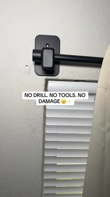 These blackout curtains install fast with tension rods — perfect for renters and dorms. @Inovaday  #NoDrill #RenterFriendly #ApartmentHacks #HomeTok #TikTokShopFinds  