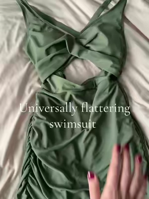 It’s giving modest yet sexy. Grab one while your size is in stock! #swimsuit #bathingsuit #onepieceswimsuit #vacationoutfits 