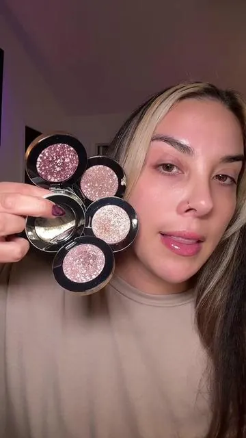 Some of my favorite colors of the multi chromatic metal reflecting eyeshadows from #makebeauty #shopmakebeauty #makebeautymultichromes #multichromeeyeshadow #chromeeyeshadow 