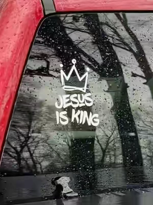 Jesus is King (Crown) – Christian Faith Decal Sticker #christiantiktok #faith #tiktokshopcreatorpicks #newyearnewme 