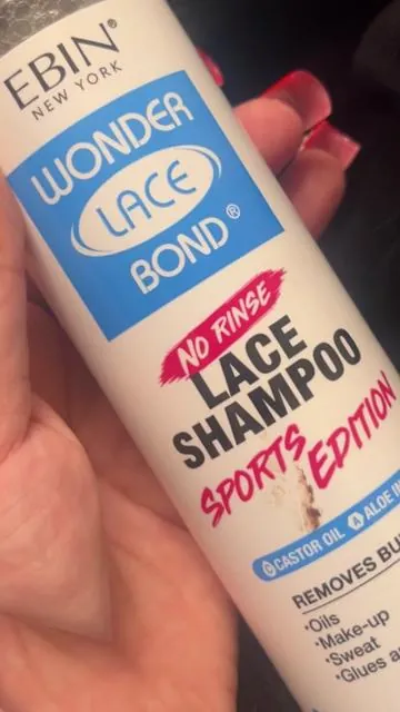 Wig maintenance made easy — EBIN Wonder Lace Bond Shampoo is officially a must-have 🤏🏽🤏🏽 @EBIN NEW YORK #ebin #laceshampoo #wigcare #lacefrontwig #wig 