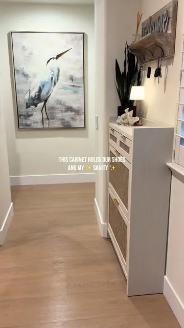 The way this shoe cabinet has transformed my entryway 🙌🏼 #entrywaydecor #shoecabinet #shoestorage #tiktokshopcreatorpicks #tiktokshopjumpstartsale 