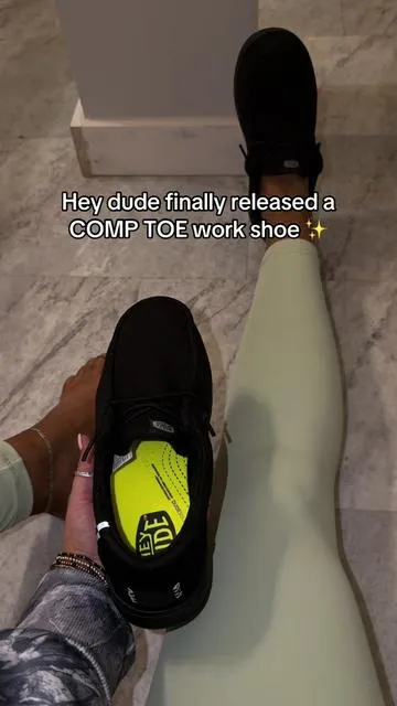@HeyDude non slip comp toe work shoe 