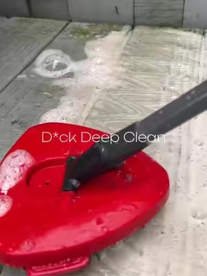 Deep cleaning my deck!! All the snow finally melted and revealed all the nasty dirt and greenies that were brewing under it ! You know I had to grab my ocedar and get to work! Love the asmr it creates as well always so satisfying ! #CleanTok #cleaningasmr #cleanwithme 