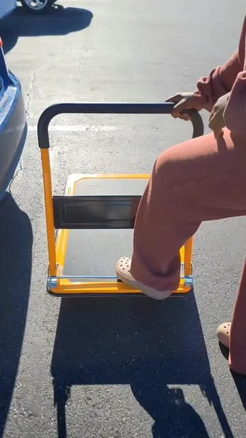 Flat foldable dolly #dolly #foldabledollycart #rollingcart #pushcart #movingheavystuff 