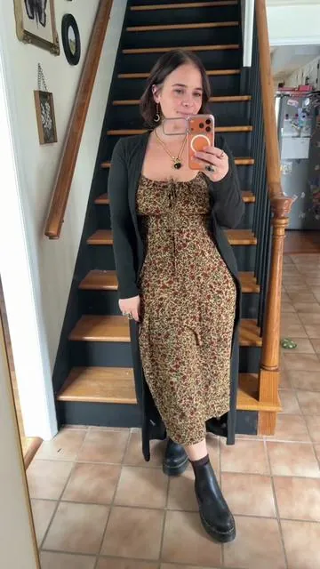 Size -L, 150lbs #dresses #ootdstyle #midsizefashion #microinfluencer 