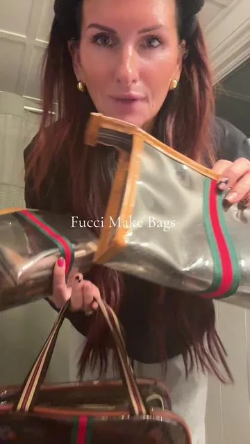 3 pc Fucci Makeup Bags #makeupbags #vintagemakeupbags 