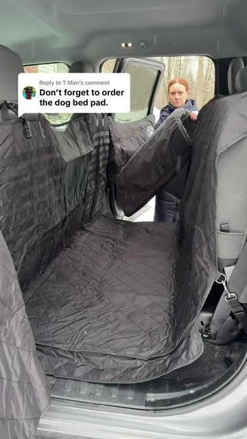 Replying to @T-Man Your dog deserves a backseat upgrade 🐶 RUFF LINER’s back seat dog bed keeps your dog comfortable on every ride.