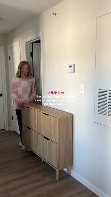 Shoe cabinet 🌸🍇💖🧘🏼‍♀️💒#fyp #shoecabinet #shoeorganizer #shoestorage #shoeorganization 