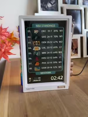 It’s an awesome piece of desktop art. It combines a digital photo frame. Smart clock. Weather display and music visualizer-all in one#divoom #timesframe @Divoom #desksetup #TechGadgets #digitalphotoframe 