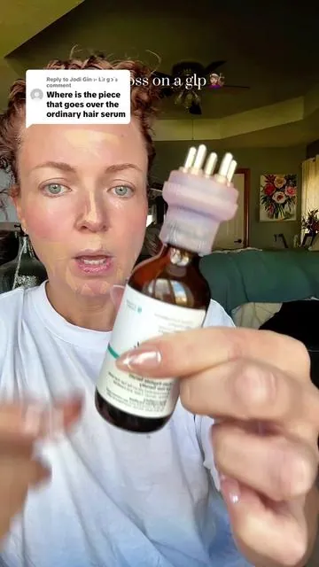 Replying to @Jodi Ginn- Lingo  This is the easy hair loss serum applicator from @Kitsch  I honestly just got tired of dipping the dropper back-and-forth and getting it everywhere.