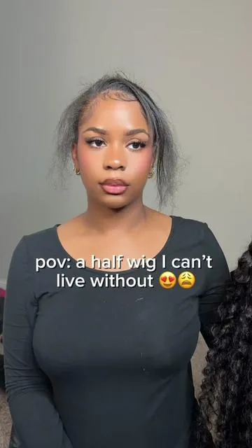 pov: a half wig I CANT live without @oqhairshop @OQHAIR #halfwig #deepwavewig #deepwavewig #easywiginstall #WigTok 