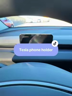 Even though Tesla locks me out of watching anything on the screen while I’m driving, I can mount my phone using the silicone phone mount and watch whatever I want when I want #tesla #teslatok #fyp #tiktokshopcreatorpicks #tiktokshopfinds 