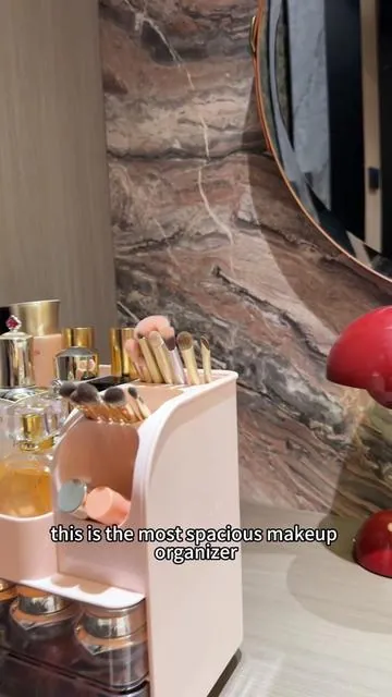 This makeup case holds all of my cosmetics #makeup #organizer #vanity #home #storage 