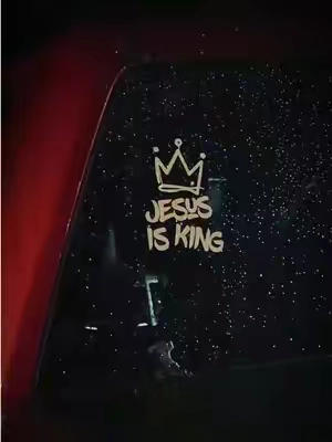 Jesus is King (Crown) – Christian Car Decal Sticker #tiktokshopcreatorpicks #newyearnewme #JesusisKing #christiantiktok 