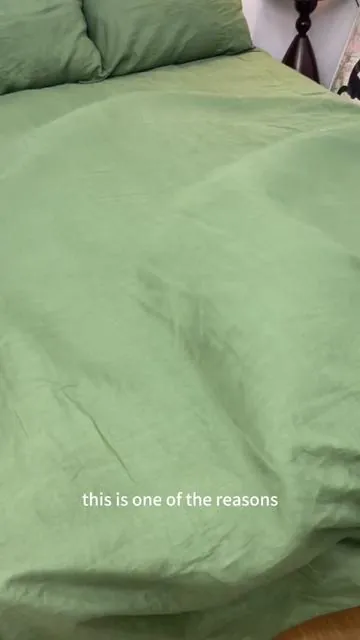 Linen is the absolute best 🤍💡✨#linen #linensheets #linenbedding #linensheetsbenefits 