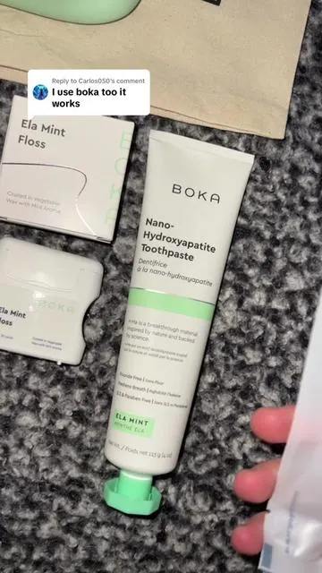 Replying to @Carlos050 swiching to Boka was the best decision 🦷✨ #boka #hydroxyapatite #nanohydroxyapatite #whiteningtoothpaste #toothpaste 