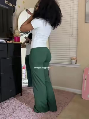 the quality is so good! #flaredleggings #straightlegpants #fyp 