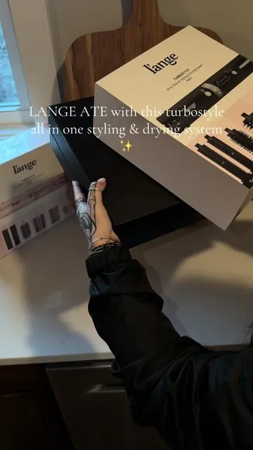 @langehair turbo style all in one. 5 piece hair tool set. ✨🖤 style & drying system. 