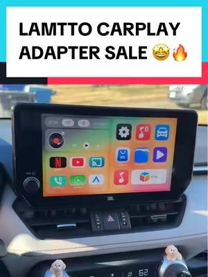 The best upgrade for any car with carplay! #carplay #wirelesscarplay #tiktokshopcreatorpicks #carplayadapter #cartok 