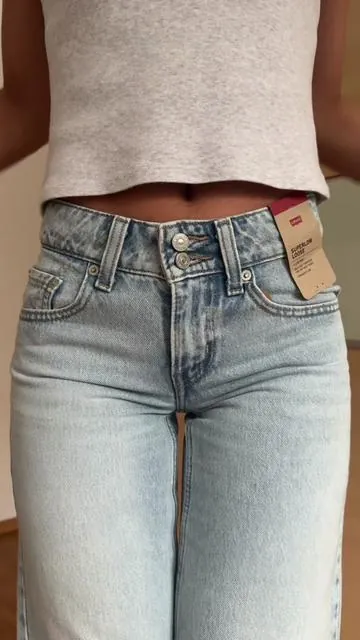 #levis #tryonhaul #superlowloose #lowrisejeans #baggyjeans 