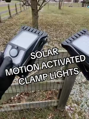 FREE SHIPPING! RUN! Solar-powered ☀️, motion-activated 🚶‍♂️, and clamps on in seconds 🔥 No wires. No tools. No hassle. Bright light exactly when motion is detected, then shuts off to save power. Stick it anywhere, let the sun charge it, and forget about it 💡⚡ #TikTokShop #SolarLights #OutdoorLighting #HomeFinds #SmartHome 