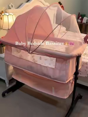 Can't get baby to settle? The 3-in-1 Rocker Mode is the sleep hack you need. HUGE PRICE DROP TODAY! 📉 Grab yours before it's gone! 👇 #babybassinet #3in1crib #fastsleep #rockingbassinet #flashsale 