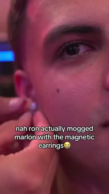 ron actually looks good with the earrings though😭#fyp #viral #marlon #stableronaldo #tiktokshopfinds 