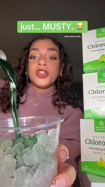 😝 tastes amazing & can help remove toxins while deodorizing & supporting gut health! 🌿💦 @Nature's Sunshine  #chlorophyll #chlorophyllwater #tiktokshopcreatorpicks #tiktokshopjumpstartsale #newyearnewme Nature's Sunshine Chlorophyll Stick Packs: Gut Health Hero- Detox, Reduce Bloat, Clear Skin, Support Digestion, Boost Energy Healthcare