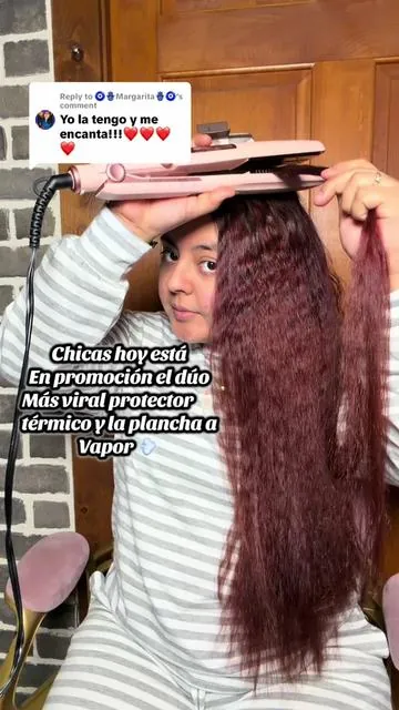 Replying to @🧿🪬Margarita🪬🧿 chicas aquí les dejo el carrito 🛒 del protector 🧴 térmico y la plancha a vapor 💨 #ordernow #tiktokshop #TikTokShopJumpstartSale #wavytalkhair #wavytalk 