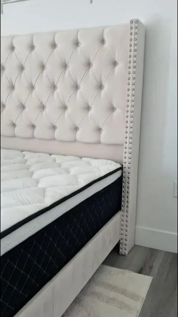 New Bed Frame 🛏️! #bedframe #cleantok #fyp 