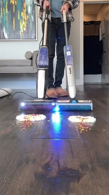 Now you can vacuum and mop at the same time with the Shark HydoDuo #sharkhydrovac #vacmop #vacuum #cleantok #tiktokshopcreatorpicks *prices and discounts are subject to change and accurate based on the time of posting, sale ends today. 