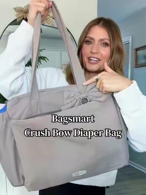 The cutest diaper bag tote! @BAGSMART #mombag 
