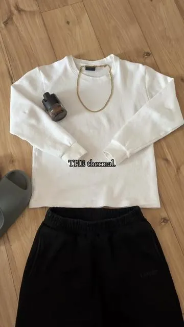 100% cotton heavyweight thermal #cropped #thermal #longsleeve #mensfashion #fyp 