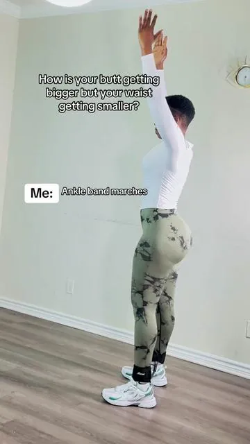 No gym needed. Waist tight,Glutes on fire. #glutesworkout #glutes #fitnesstiktok #homeworkout #resistanceband 
