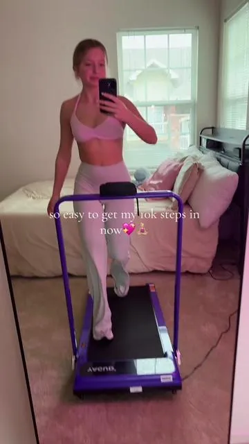 i LOVEEE this treadmill 🧘🏼‍♀️💖!! #treadmill #10ksteps #tiktokshopfinds 