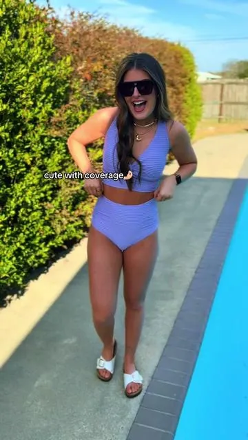 This one is a must have! Selling fast so hurry and grab one!☺️☺️ #bathingsuit #bikini #swimsuit #fullcoverageswimsuit #highwaistedbathingsuits 