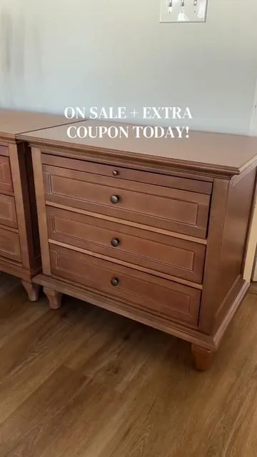 I am so happy with these nightstands! They are so pretty and I love the storage! @Hulala Home #tiktokshopcreatorpicks #nightstand #furniture  