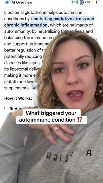 Chronic inflammation and oxidative stress. Two things you want to keep LOW if you have an autoimmune condition. #lipsomalglutatione #glutatione #hashimotos #autoimmune #healthandwellness 
