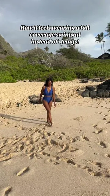 But we love a full coverage swimsuit though! 