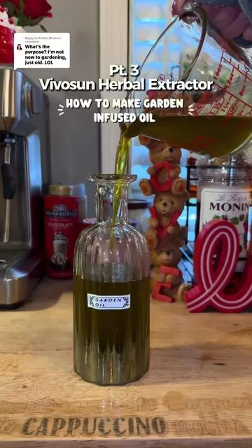 Replying to @Alisha_Moves garden oil tut 😝🌿✨💚 been loving making this content for you besties!! #gardentok#garden#fyp#gardening 