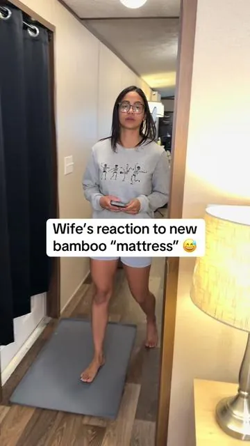 She didn’t think she’d like it as much as she did #coolingmattresstopper #mattresstopper #bamboomattresstopper #bedlore 