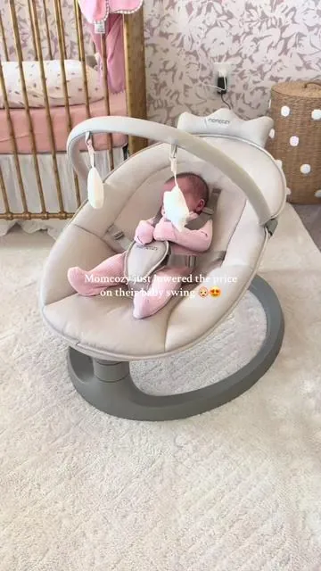 Is there anything momcozy doesn’t make?! This baby swing is a must have on every baby registry 😍 #babyswing #momcozy #momcozybabyswing 