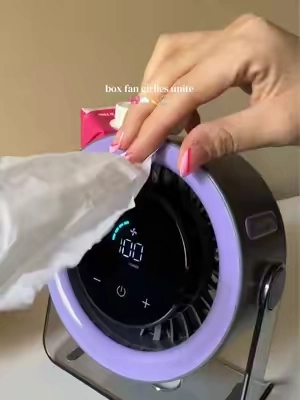 If you can’t live without your fan, I gotchu. #coolhillfan #portablefan #handheldfan #coolingfan 