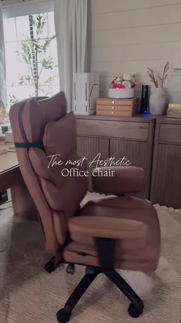 The brown one is back in stock and they added pink 😭🫶🏼🤌🏼✨ #downixchair #officechair #gamingchairs #officedecor #homeoffice 