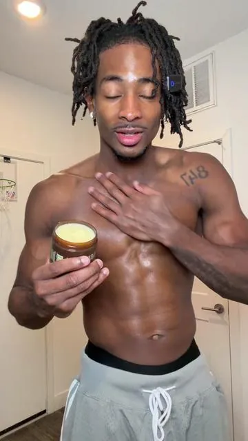If you love smoky sandalwood scents this body butter is the ONE 🤩 @Crowned Skin #bodybutters #cologne #bodybutter #tiktokshopjumpstartsale #menskincare 