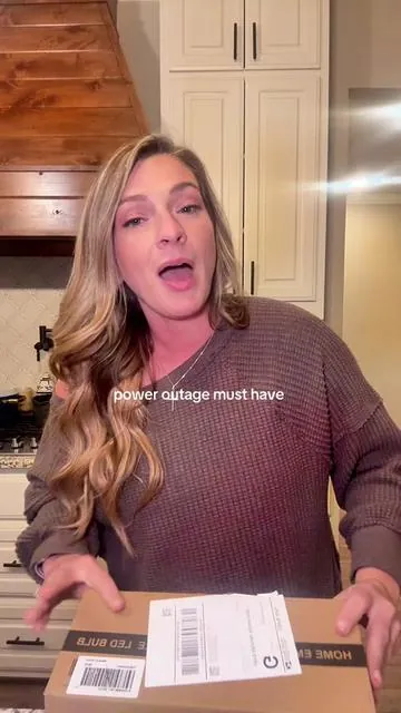 So excited these light bulbs made it to me before the winter storm hits the south and we lose power! These lightbulbs function just like normal bulbs except they charge while being in your lights so they are ready to use the second you lose power! #rechargeablelight #lightbulb #prepper #emergencylight 